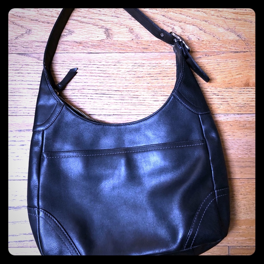 Coach Hamilton Black leather classic shoulder bag